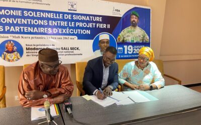 Signature de conventions de partenariat: FIER II pour une complémentarité au profit des jeunes ruraux