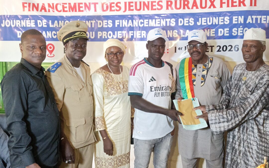 L&rsquo;autonomisation financière, illustrée à Bla par le démarrage du financement de 416 jeunes à Ségou.